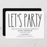Rustic Farmhouse Invitation de fête d'anniversaire