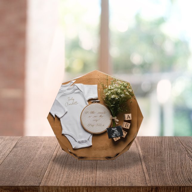 Rustic farmhouse Pregnancy Announcement keepsake  Fotoblock (Von Creator hochgeladen)