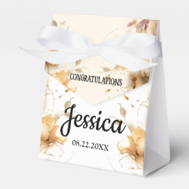 Rustic Floral Baby Shower 3"w x 1.5"l x 3.25"h Geschenkschachtel