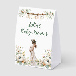 Rustic Floral Baby Shower  Tischaufsteller