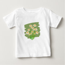 Rustic Floral Design on Green Background