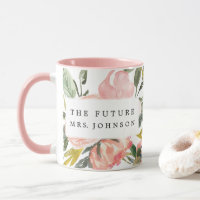 Rustic Floral Future Mrs Coffee Tasse