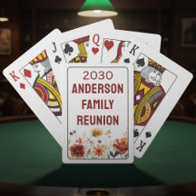 Rustic Floral Watercolor Family Reunion Game