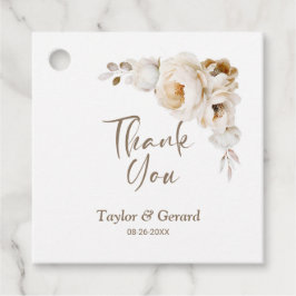 Rustic Floral Wedding Vielen Dank Geschenkanhänger