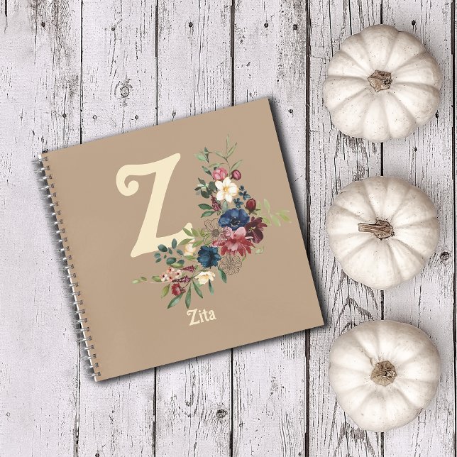Rustic Florals Monogram Notizbuch (Von Creator hochgeladen)