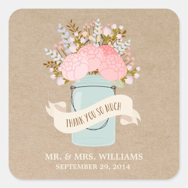 Rustic Flowers | Stickers Favoriser (Devant)