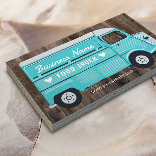 Rustic Food Truck Außenküche Van Catering Treuekarte