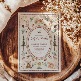 Rustic Forest Baby Dusche Einladung