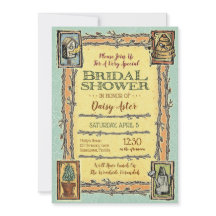 Rustic Garden Bridal Polterabend Einladung