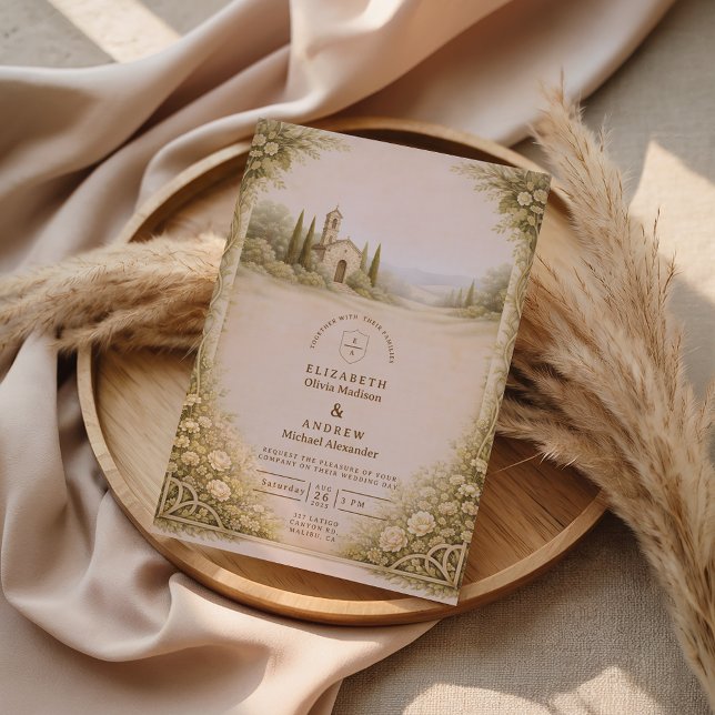 Rustic Garden Chapel Countryside Wedding Einladung (Von Creator hochgeladen)