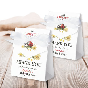 Rustic Garden Daisy Little Ladybug Baby Shower  Geschenkschachtel