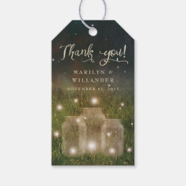 Rustic Garden Mason Jar Bezauberter Wald Gefallen  Geschenkanhänger