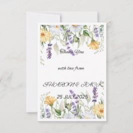 RUSTIC GARDEN ROMANCE RSP CARD DANKESKARTE