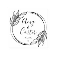 Rustic Garden Save the Date Logo Selbstfarbige Bri