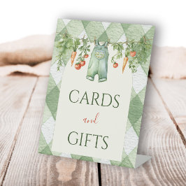 Rustic Gender Neutral Little Sprout Baby Shower Sockelschild