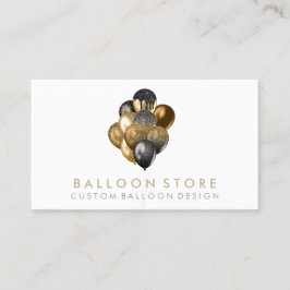 Rustic Glitzer Event Party Decke Ballon Visitenkarte