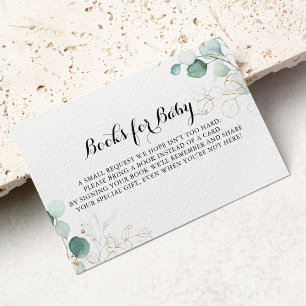 Rustic Gold Floral Baby Showbuchanfrage Begleitkarte
