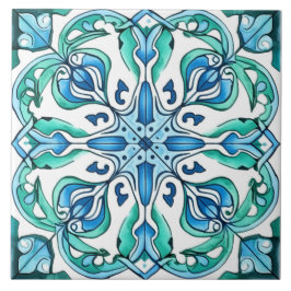 Rustic Green Azulejo Fliese