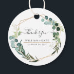 Rustic Greenery Eucalyptus Vielen Dank Geschenkanhänger<br><div class="desc">Rustic Greenery Eucalyptus ,  vielen Dank an Gastgeschenk Hochzeit Tags mit lustigen und modernen handgeschriebenen Skript-Schriftart und süße Wabenkolben in Imitaten goldenen Folie und DIY Hintergrund Farbe. Copyright © 2016-2020 Bombino Designs™. Alle Rechte vorbehalten.</div>