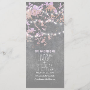 Rustic Grey et Pink Tree Branches Programme de mar