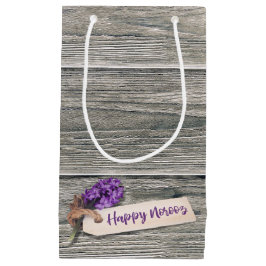 Rustic Happy Noroz Hyacinth - Kleine Geschenktasch Geschenktüte