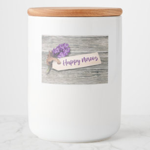 Rustic Happy Noroz Hyacinth - Lebensmittelkennzeic Lebensmitteletikett