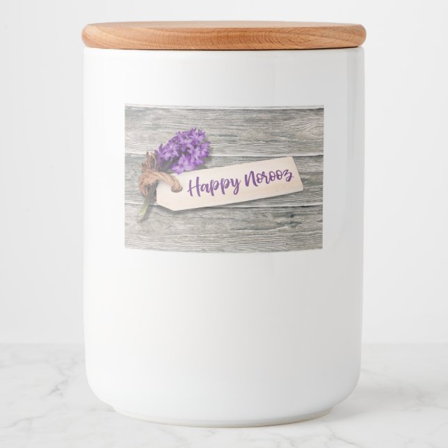 Rustic Happy Noroz Hyacinth - Lebensmittelkennzeic Lebensmitteletikett (Vorderseite)