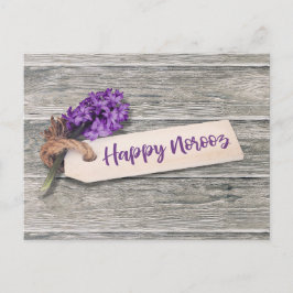 Rustic Happy Noroz Hyacinth - Postcard Postkarte
