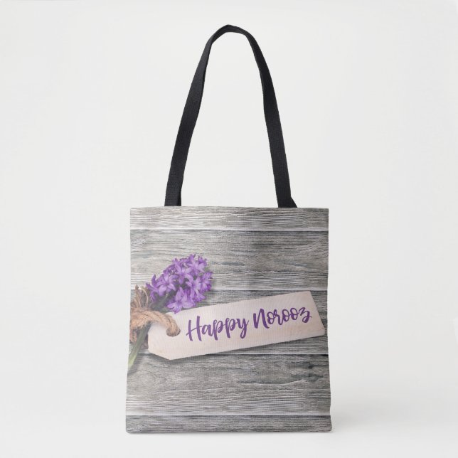 Rustic Happy Noroz Hyacinth - Tote Bag Tasche (Vorderseite)