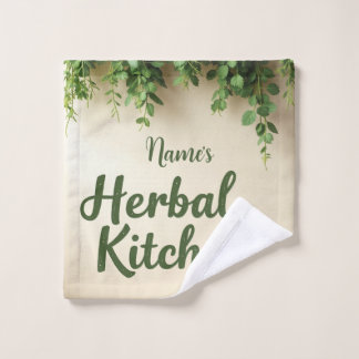 Rustic Herb Küche Personalisiert Handtuch Badhandtuch Set