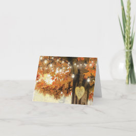 Rustic Herbst Herbst Bäume Twinkle Lichter Danke