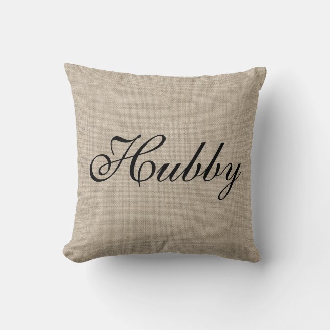 Rustic Hubby Herr Pillow Kissen (Vorderseite)