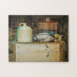 Rustic Jug Duck Decoy Foto