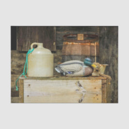 Rustic Jug Duck Decoy Foto Seidenpapier