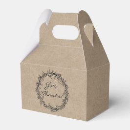 Rustic Kraft Danke Erntedank Gefallen Box Geschenkschachtel