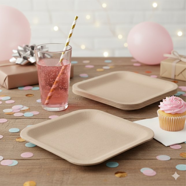 Rustic Kraft Look 9" Einwegpapierplatte Pappteller (Von Creator hochgeladen)