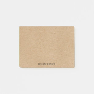 Rustic Kraft Papier Chic Personalisiert Post-it Klebezettel
