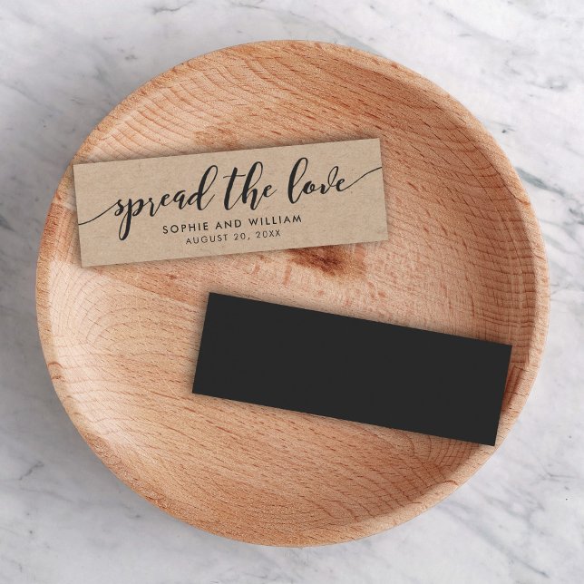 Rustic Kraft Relax Script Mariage Étalez l'Amour (Créateur téléchargé)