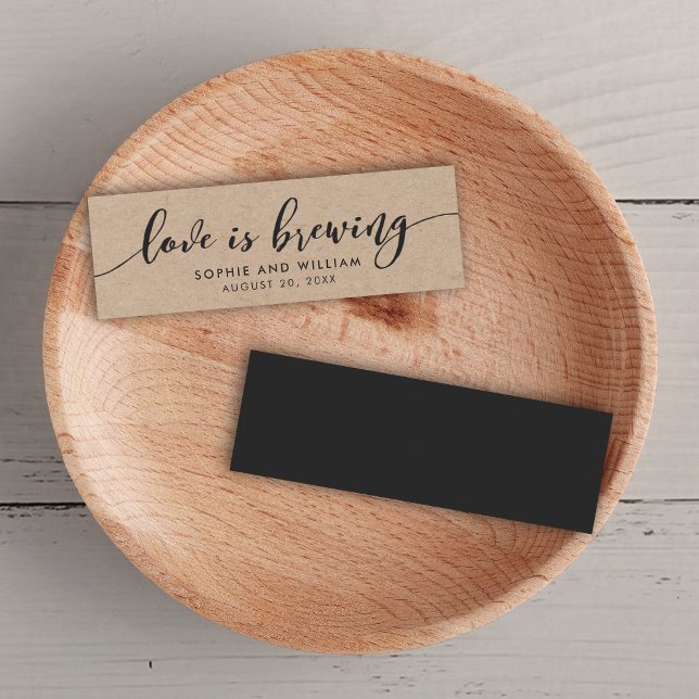 Rustic Kraft Relax Script Wedding Liebe bricht (Von Creator hochgeladen)