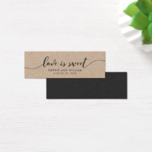 Rustic Kraft Relax Script Wedding Liebe ist Sweet