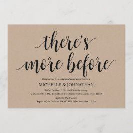 Rustic Kraft Wedding Probe Dinner lädt ein Einladung