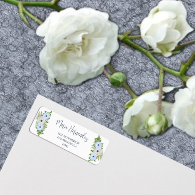 Rustic Light Blue and White Floral Quinceañera  (Von Creator hochgeladen)