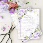 Rustic Lilac Lavender Gold Marble Floral Wedding Einladung<br><div class="desc">Create the perfect wedding invitation with this trendy lilac lavender watercolor design, featuring a faux Carrera marble background, hand lettered script typography and faux gold dust. Contact designer for matching products. Thank you sooo much for supporting our small business, we really appreciate it! We are so happy you love this...</div>