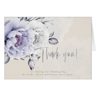 Rustic Lilac und Alabaster Peony Floral Vielen Dan