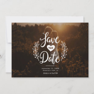 Rustic Love Save the Date Einladung