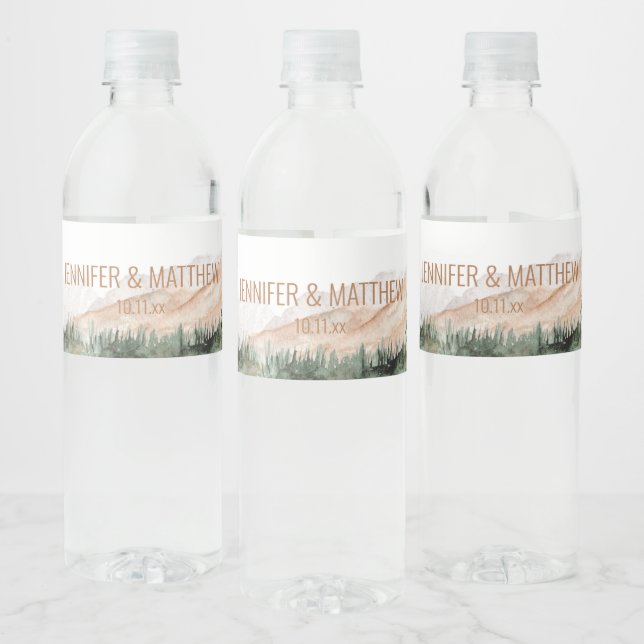 Rustic Luxe Nature Outdoor Mountains Gastgeschenk  (Flaschen)