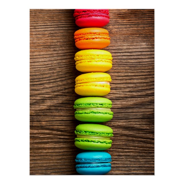Rustic Macaron Stack Poster (Vorderseite)