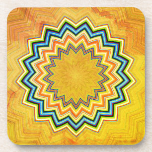 Rustic Mandala Getränkeuntersetzer