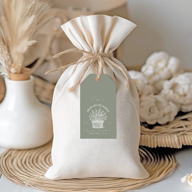 Rustic Market Garden Dusche Geschenkanhänger (Von Creator hochgeladen)