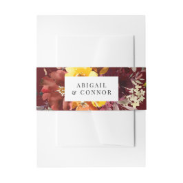 Rustic Marsala Burnt Orange Fall Wreath Einladungsbanderole